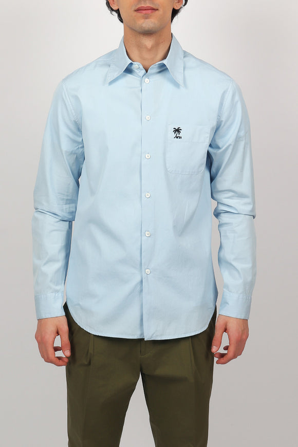  Camicia Palmina N°21 Uomo Azzurro - 2