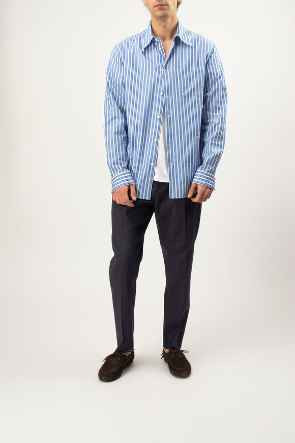  Pantalone Andy In Cotone/lino Be Able Uomo Blu - 3