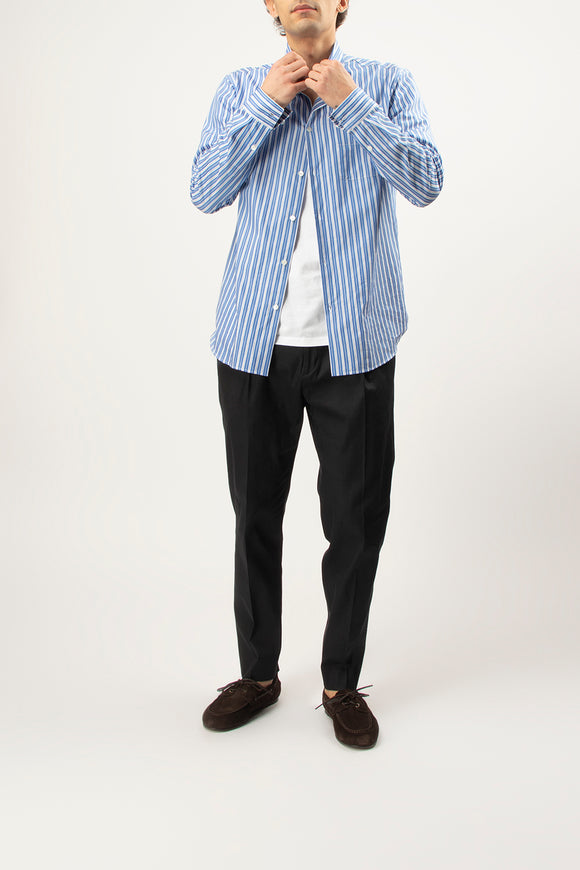  Pantalone Andy In Cotone/lino Be Able Uomo Nero - 3