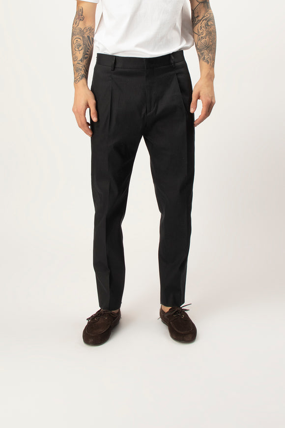  Pantalone Andy In Cotone/lino Be Able Uomo Nero - 2