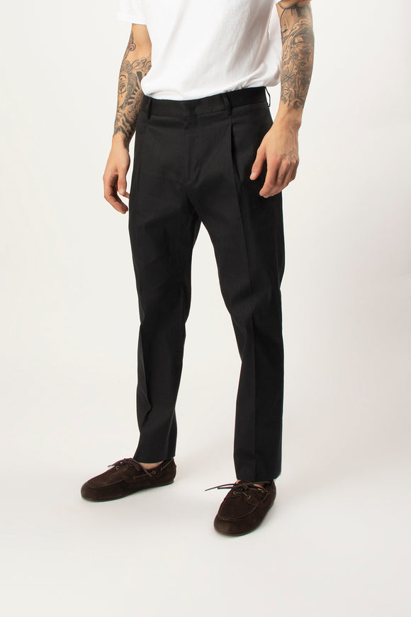  Pantalone Andy In Cotone/lino Be Able Uomo Nero - 4