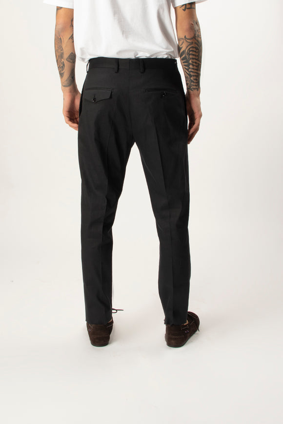  Pantalone Andy In Cotone/lino Be Able Uomo Nero - 5