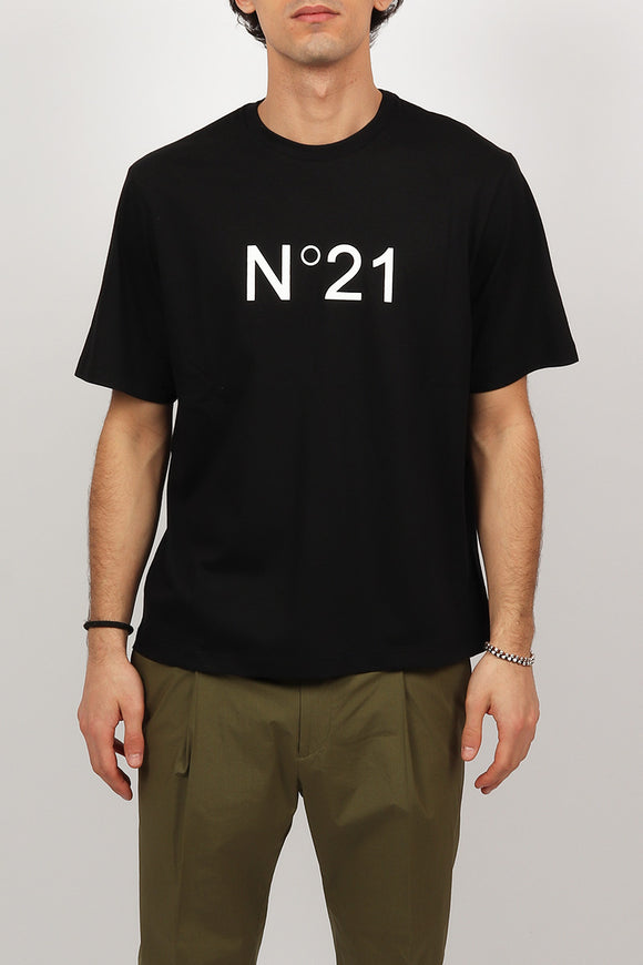  T-shirt Logo N°21 Uomo Nero - 2