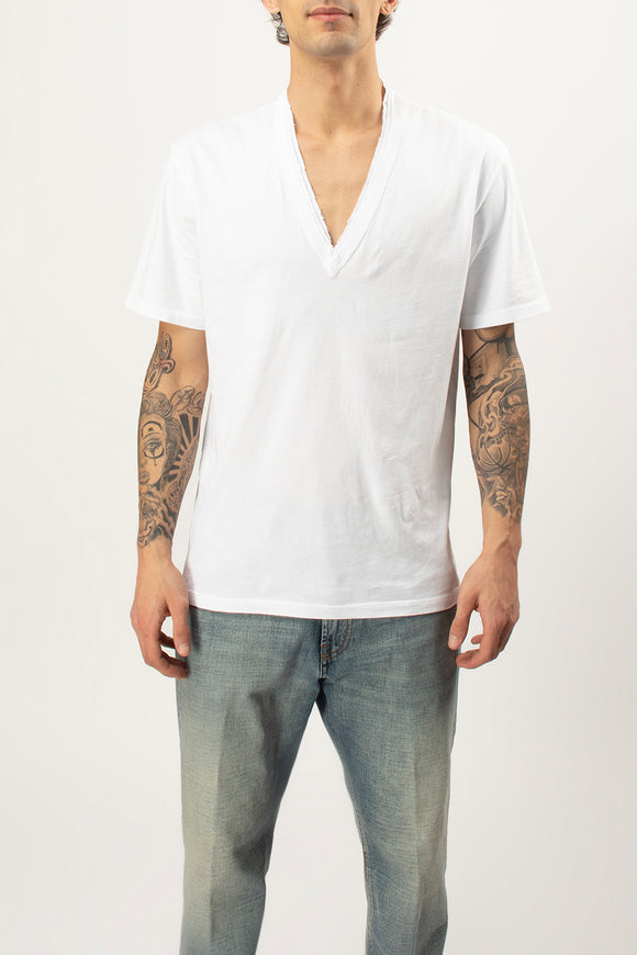  T-shirt A V Grifoni Uomo Bianco - 2
