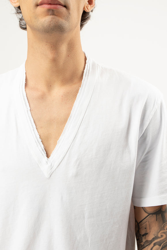  T-shirt A V Grifoni Uomo Bianco - 6