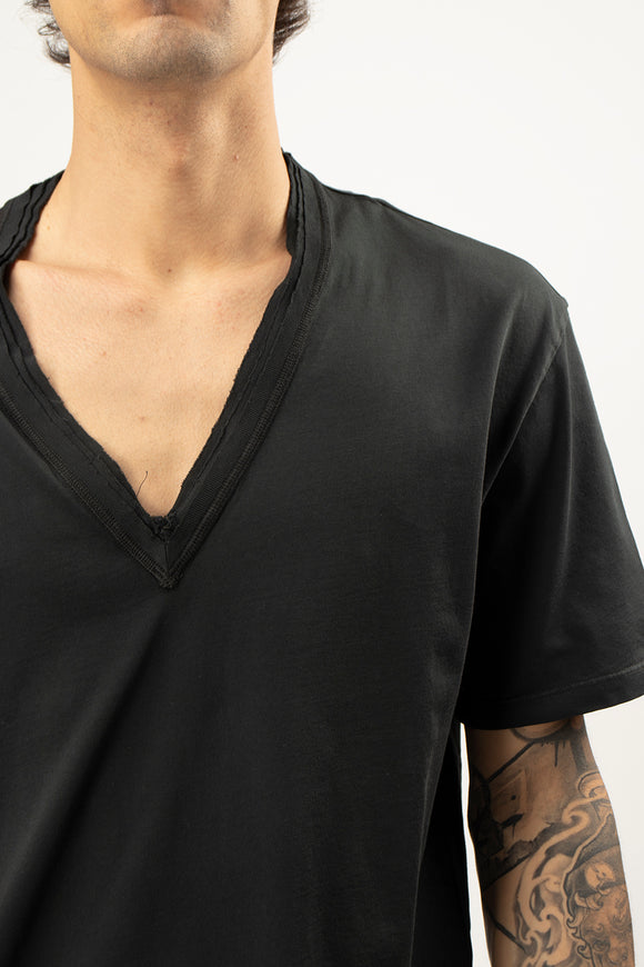  T-shirt A V Grifoni Uomo Nero - 6