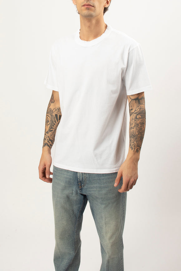  T-shirt Girocollo Grifoni Uomo Bianco - 4