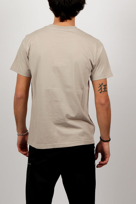  T-shirt Regular Covert Uomo Beige - 5