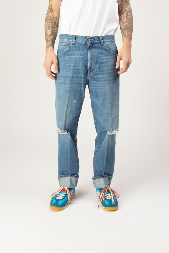  Jeans Paco Strappo Dondup Uomo Blu - 2