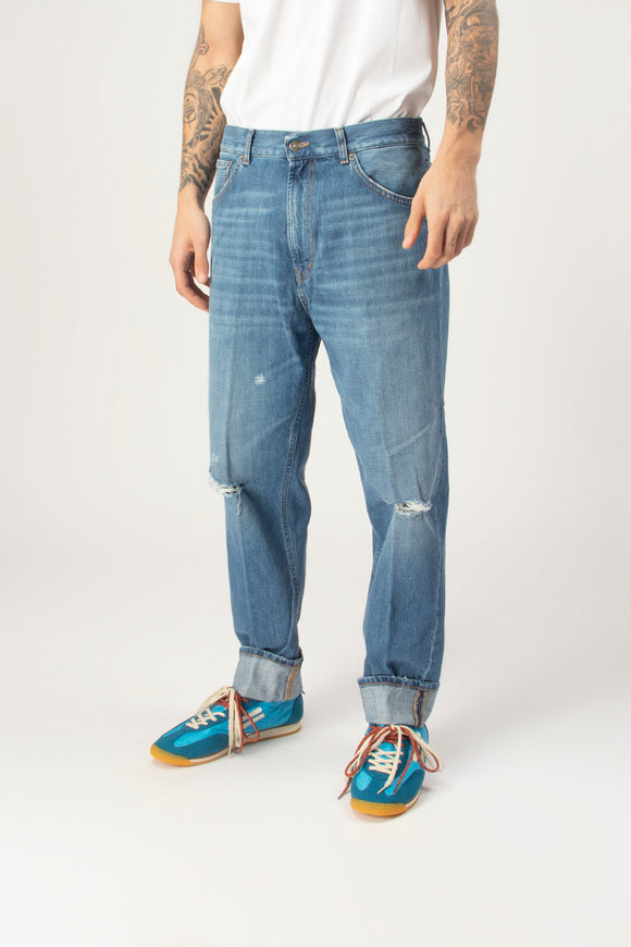  Jeans Paco Strappo Dondup Uomo Blu - 4