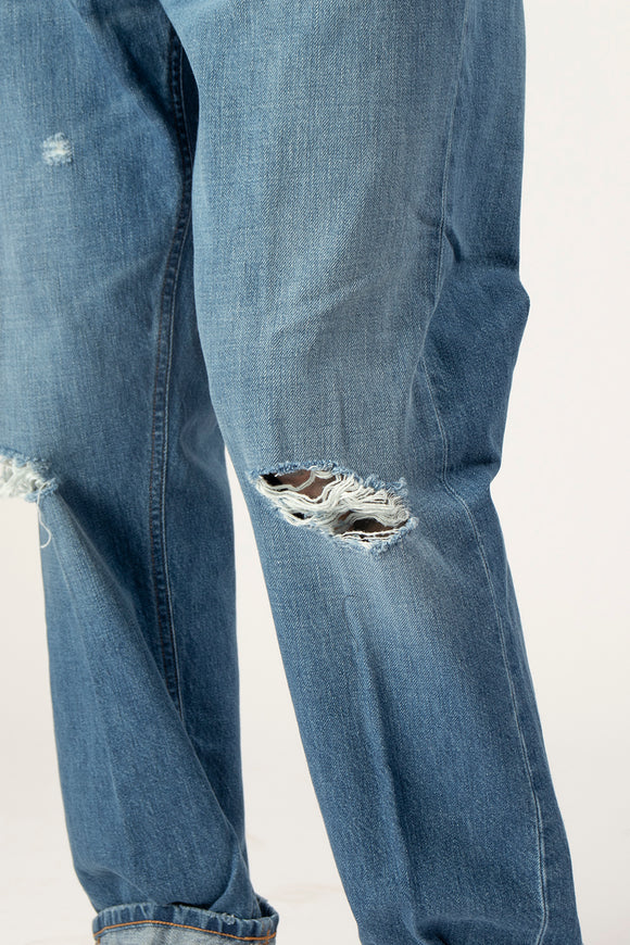  Jeans Paco Strappo Dondup Uomo Blu - 6