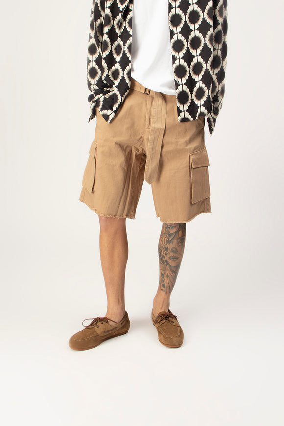  Bermuda Cargo Tasca Laneus Uomo Beige - 1