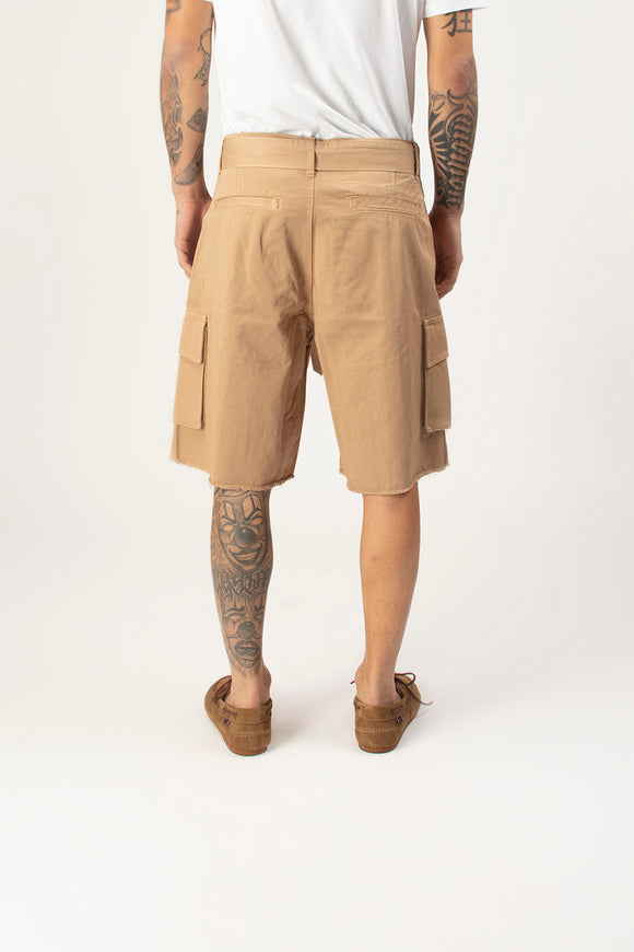  Bermuda Cargo Tasca Laneus Uomo Beige - 5