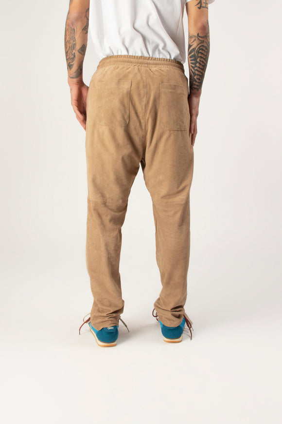 Pantalone In Suede Dacute Uomo Beige - 5