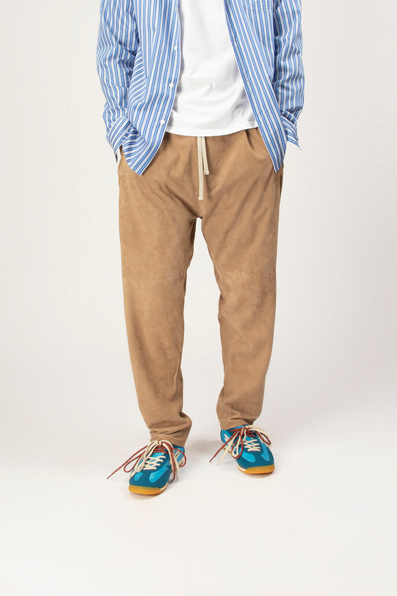  Pantalone In Suede Dacute Uomo Beige - 1