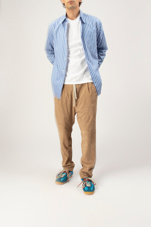  Pantalone In Suede Dacute Uomo Beige - 3