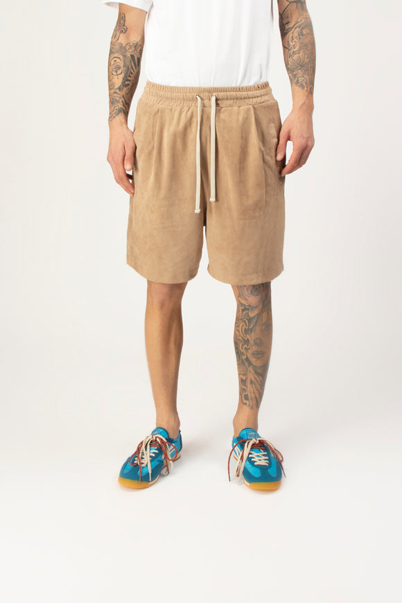  Bermuda In Suede Dacute Uomo Beige - 2