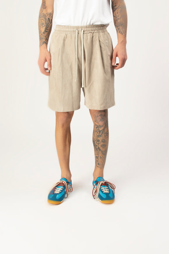  Bermuda In Suede Dacute Uomo Beige - 2
