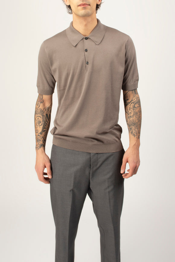  Polo Isis John Smedley Uomo Marrone - 2