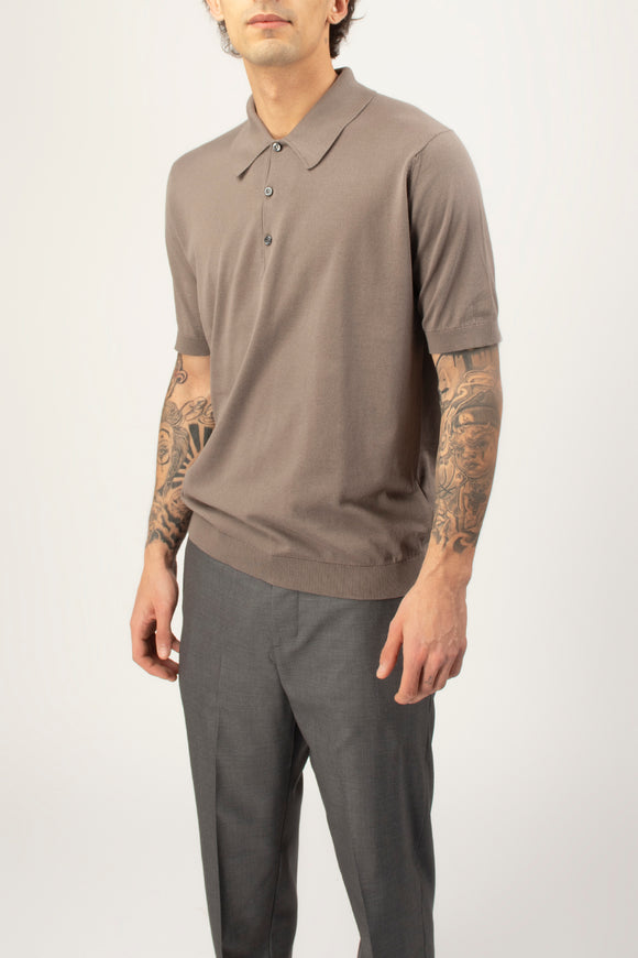  Polo Isis John Smedley Uomo Marrone - 4