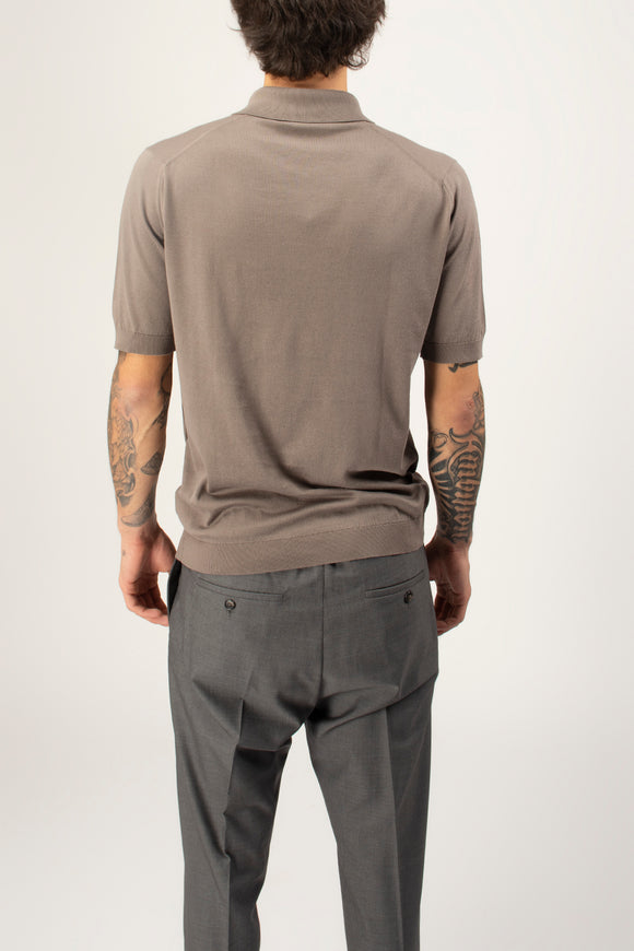  Polo Isis John Smedley Uomo Marrone - 5