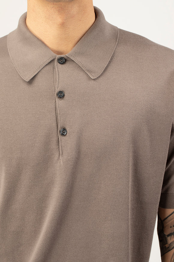  Polo Isis John Smedley Uomo Marrone - 6