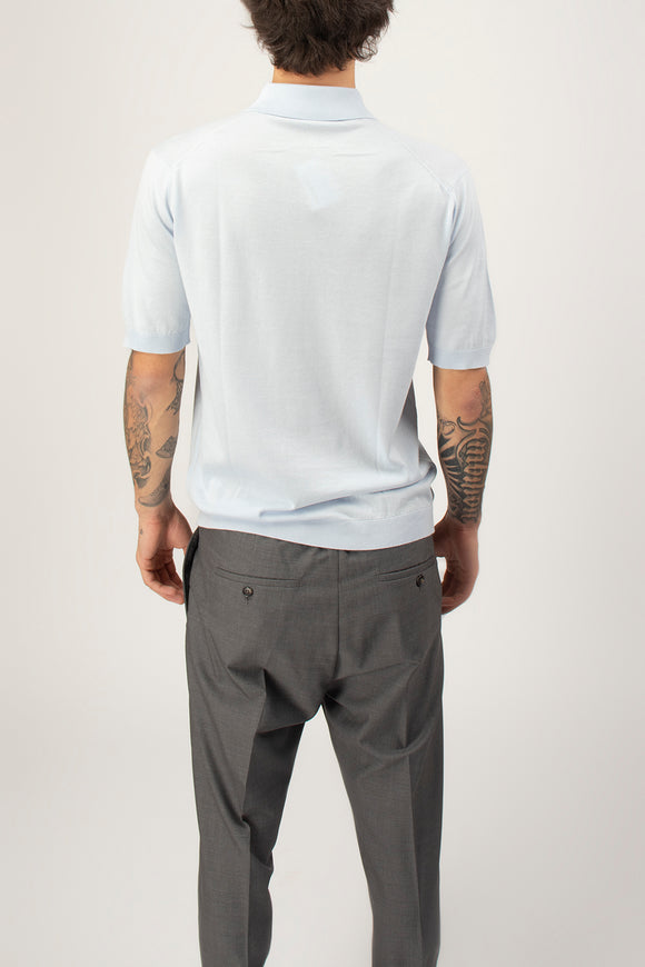  Polo Isis John Smedley Uomo Azzurro - 5