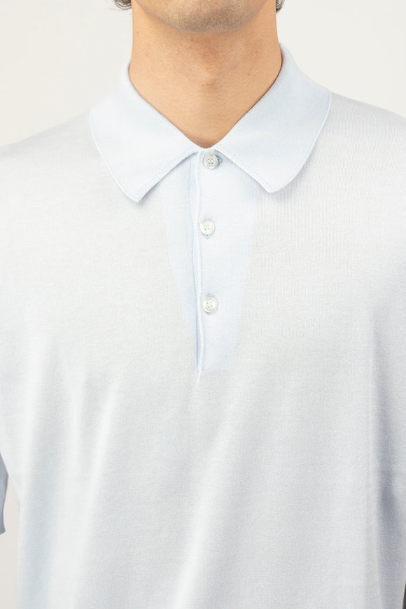  Polo Isis John Smedley Uomo Azzurro - 6