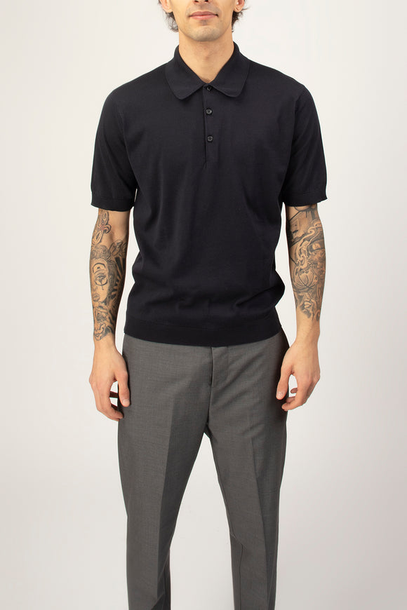  Polo Isis John Smedley Uomo Blu - 2