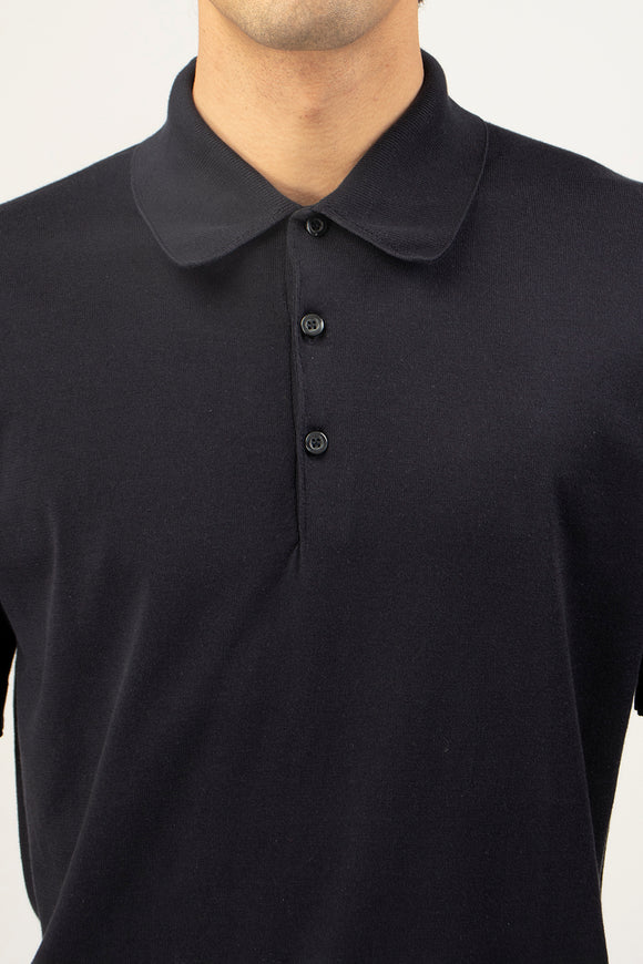  Polo Isis John Smedley Uomo Blu - 6