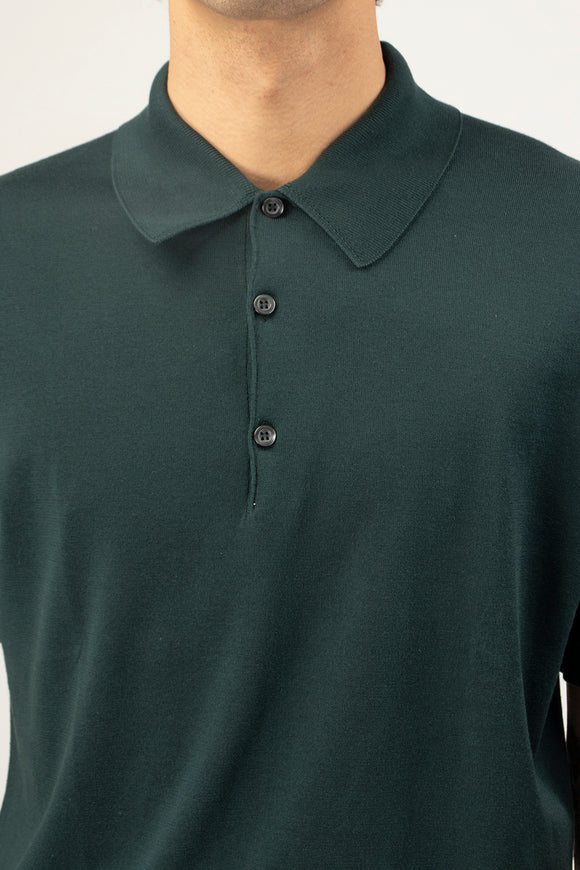  Polo Isis John Smedley Uomo Verde - 6