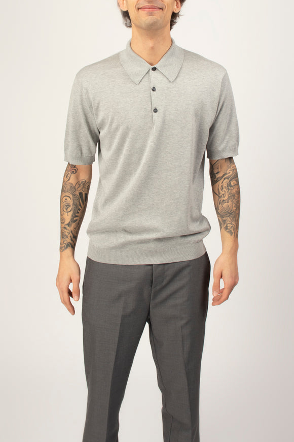  Polo Isis John Smedley Uomo Grigio - 2