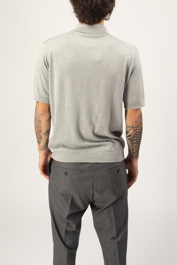 Polo Isis John Smedley Uomo Grigio - 5