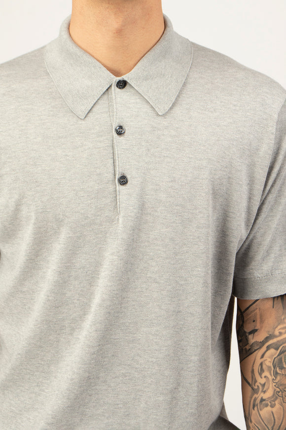  Polo Isis John Smedley Uomo Grigio - 6