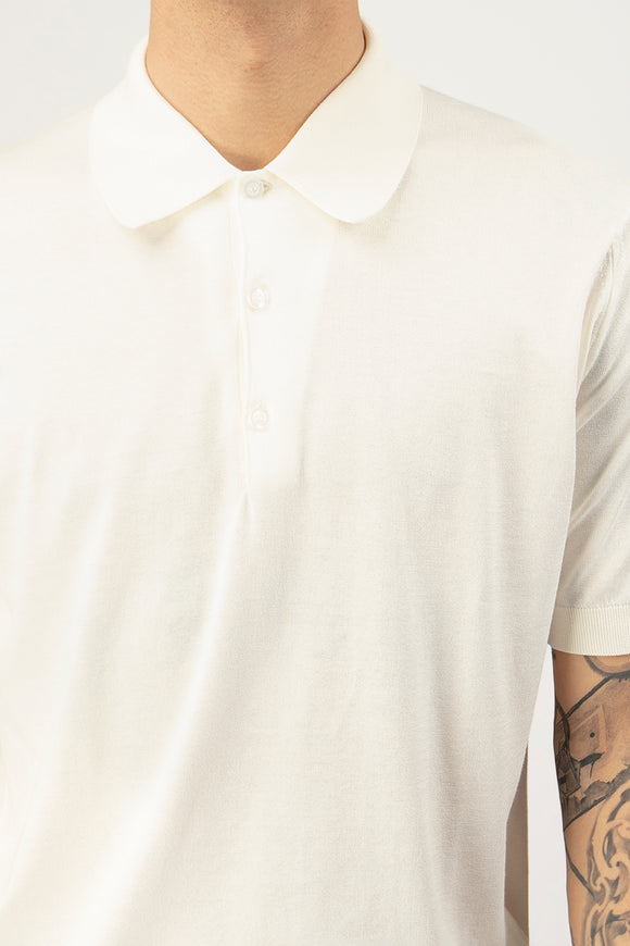  Polo Isis John Smedley Uomo Bianco - 6