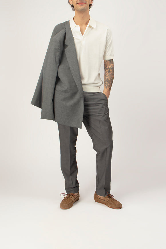  Polo Isis John Smedley Uomo Bianco - 3