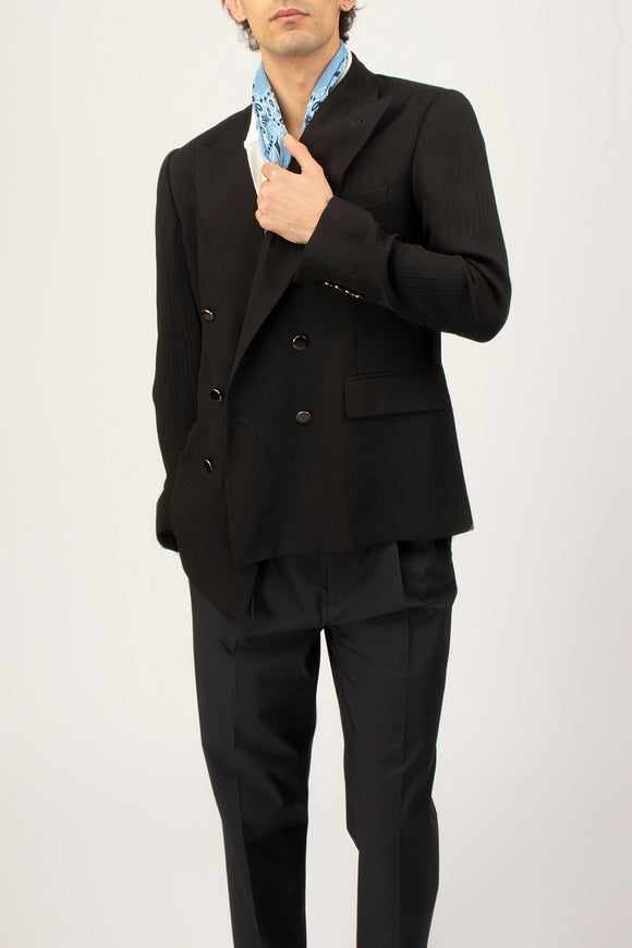  Giacca Doppiopetto Strop Reveres 1949 Uomo Nero - 1