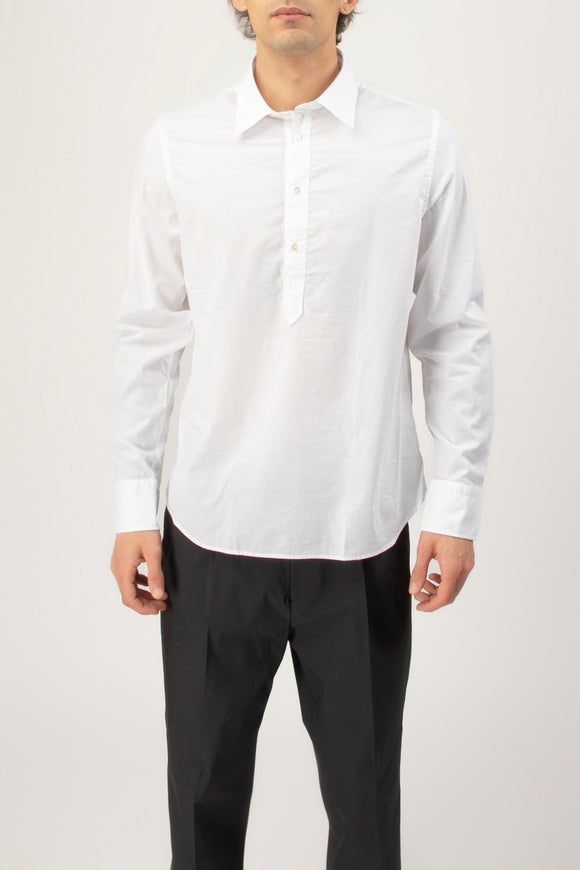  Camicia A Polo In Mussola Guy Rover Uomo Bianco - 2