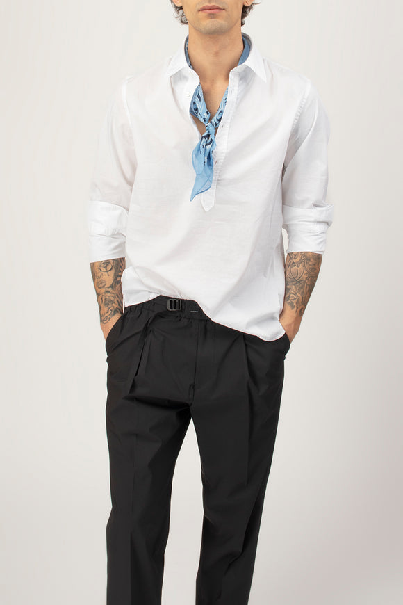  Camicia A Polo In Mussola Guy Rover Uomo Bianco - 1