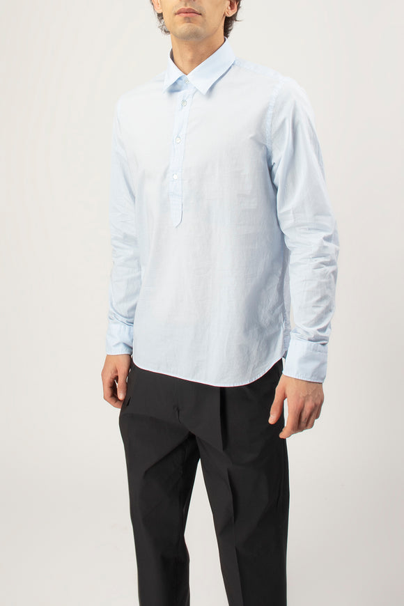  Camicia A Polo In Mussola Guy Rover Uomo Azzurro - 4