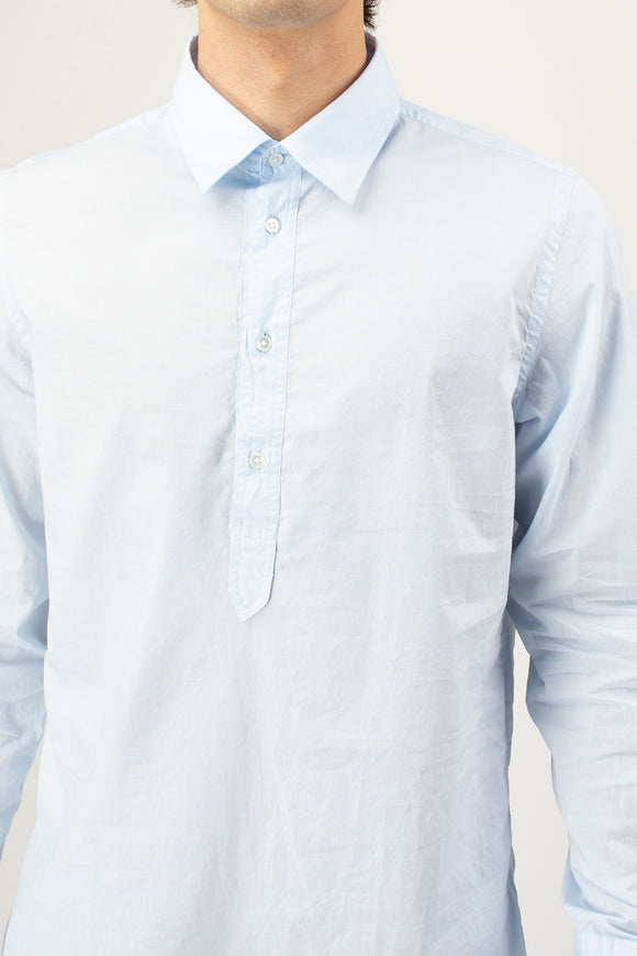  Camicia A Polo In Mussola Guy Rover Uomo Azzurro - 6