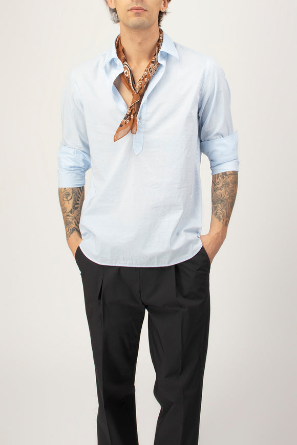  Camicia A Polo In Mussola Guy Rover Uomo Azzurro - 1