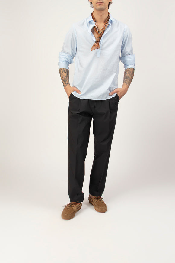  Camicia A Polo In Mussola Guy Rover Uomo Azzurro - 3