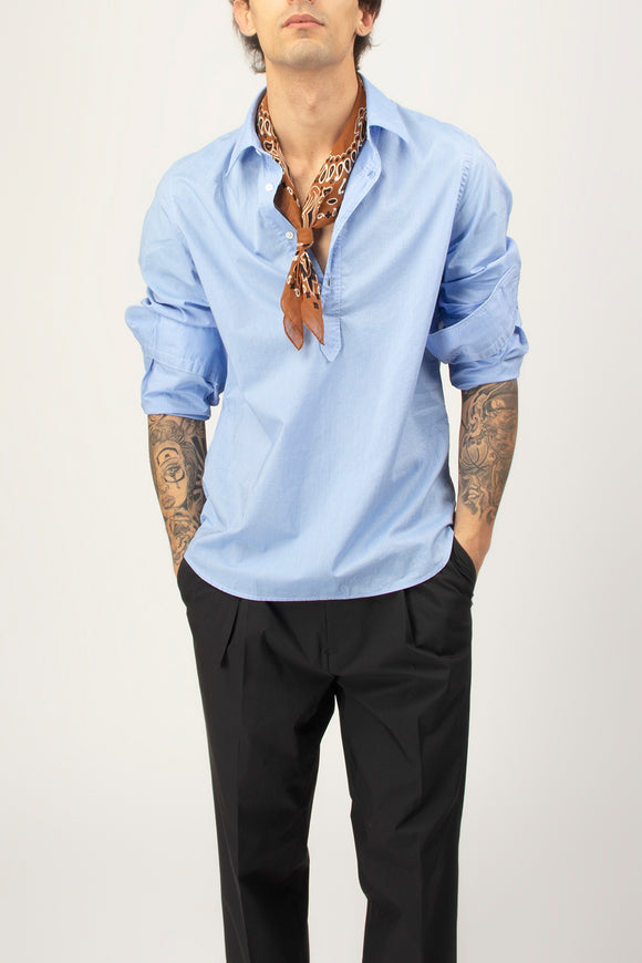  Camicia A Polo In Mussola Guy Rover Uomo Azzurro - 1