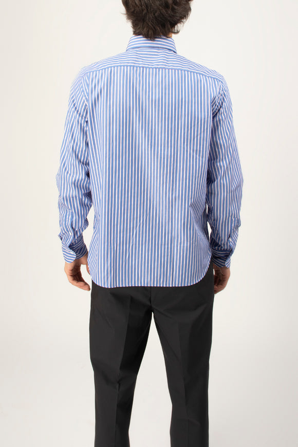  Camicia A Polo Riga Blu Rosso Guy Rover Uomo - 3