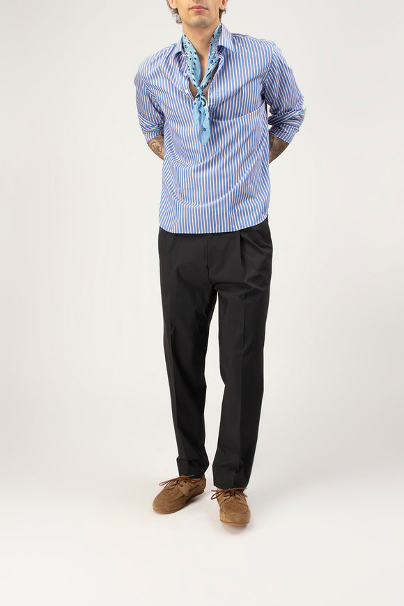  Camicia A Polo Riga Blu Rosso Guy Rover Uomo - 6