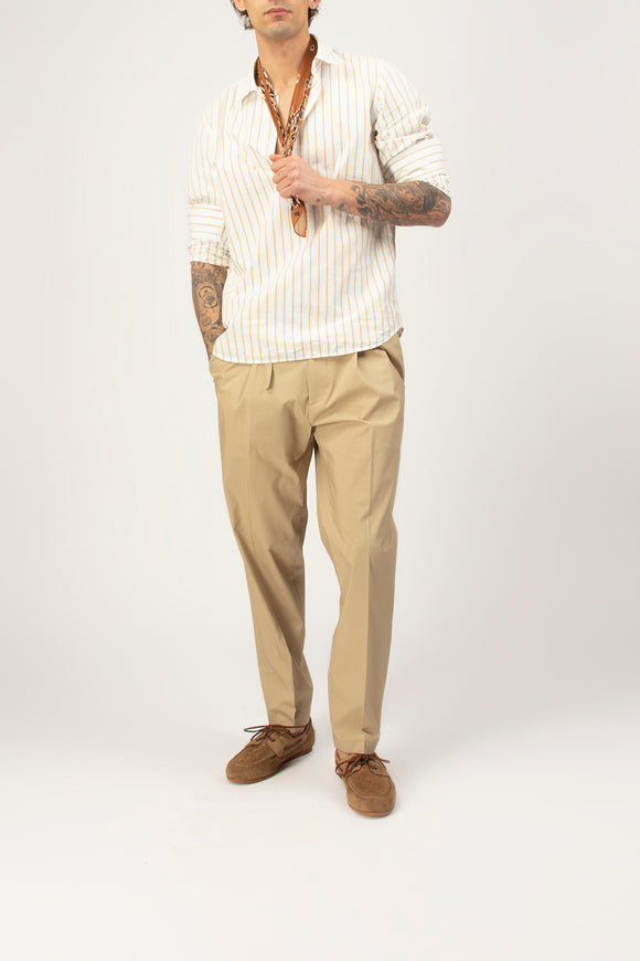  Pantalone Taka Tela Vela Be Able Uomo Beige - 3
