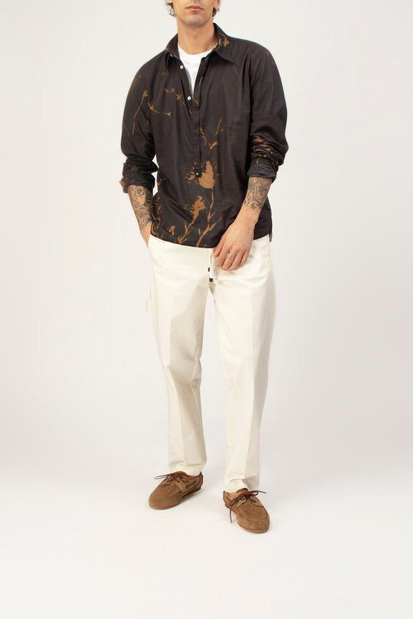  Camicia A Polo Flora Officina 36 Uomo Nero - 3