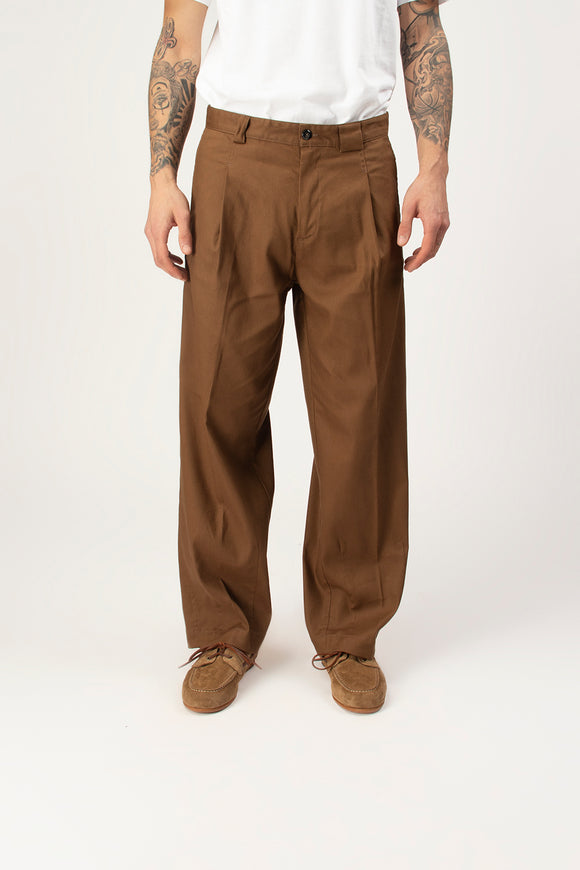  Pantalone Tubo Officina 36 Uomo Marrone - 2