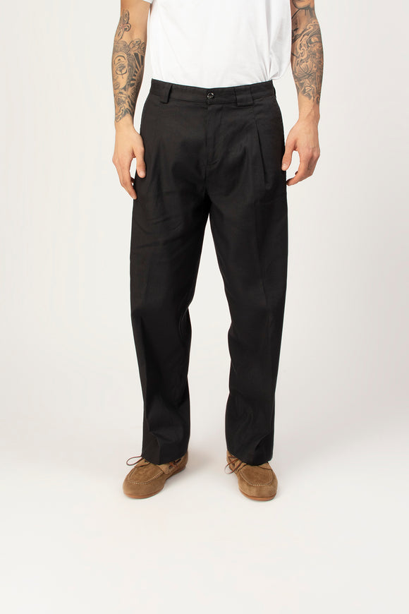  Pantalone Tubo Officina 36 Uomo Nero - 2